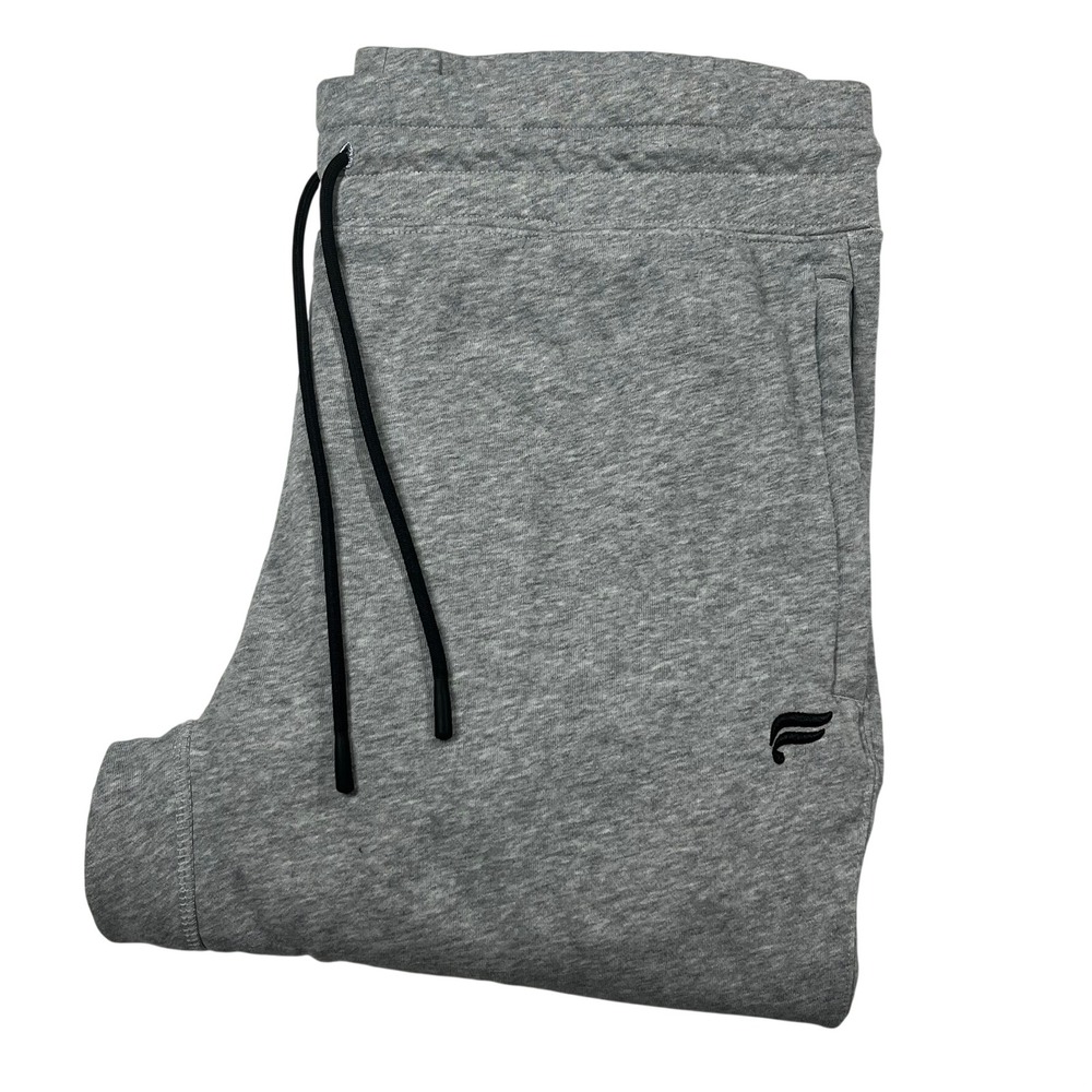 Fabletics Joggers Mens Size M Heather Grey Cotton Blend Drawstring Athleisure